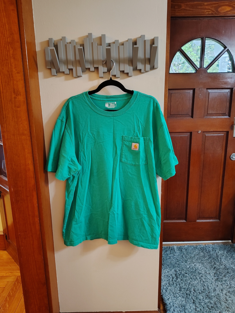 Carhartt Men’s Short-Sleeve Pocket Tee in Green
